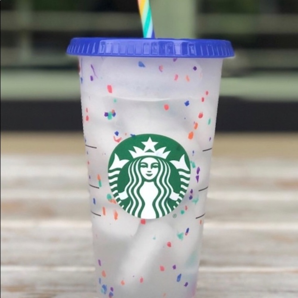 Starbucks Color Changing Confetti Cold Cup